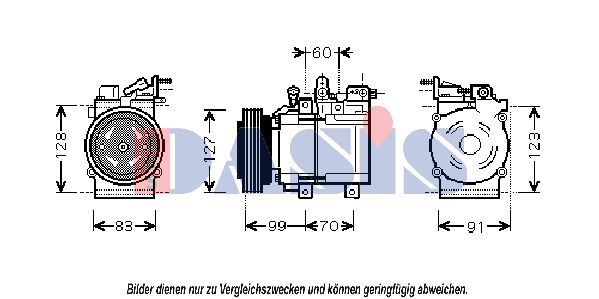 AKS DASIS Kompressor,kliimaseade 851394N